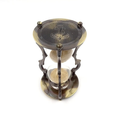 Elegante clessidra decorativa in ottone 5 min - NC2677