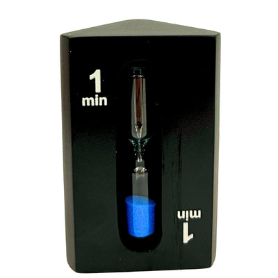 1-3-5 Minute Three-Sided Black Hourglass - Ideal for Board Games - STW6