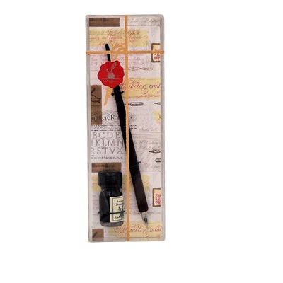 Kalligrafie-Set - Federhalter mit Feder + Tinte – 708