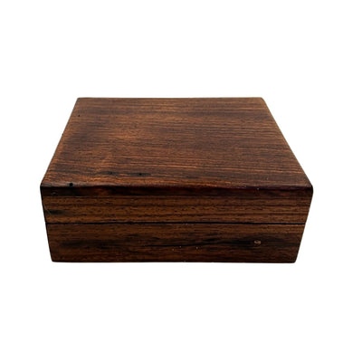 Bussola Dollond in Ottone in Scatola di Legno con Funzione Orologio Solare - Ideale come Regalo con Possibilità di Incisione - Stile Antico, Dimensioni 7,5 x 7,5 x 3 cm
