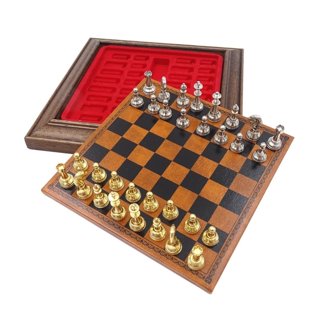 Exclusive Metal Magnetic Italfama Chess Set 18x18 cm – N300
