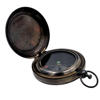 Retro Tourist Compass – Brass – Antique Finish - NC2884