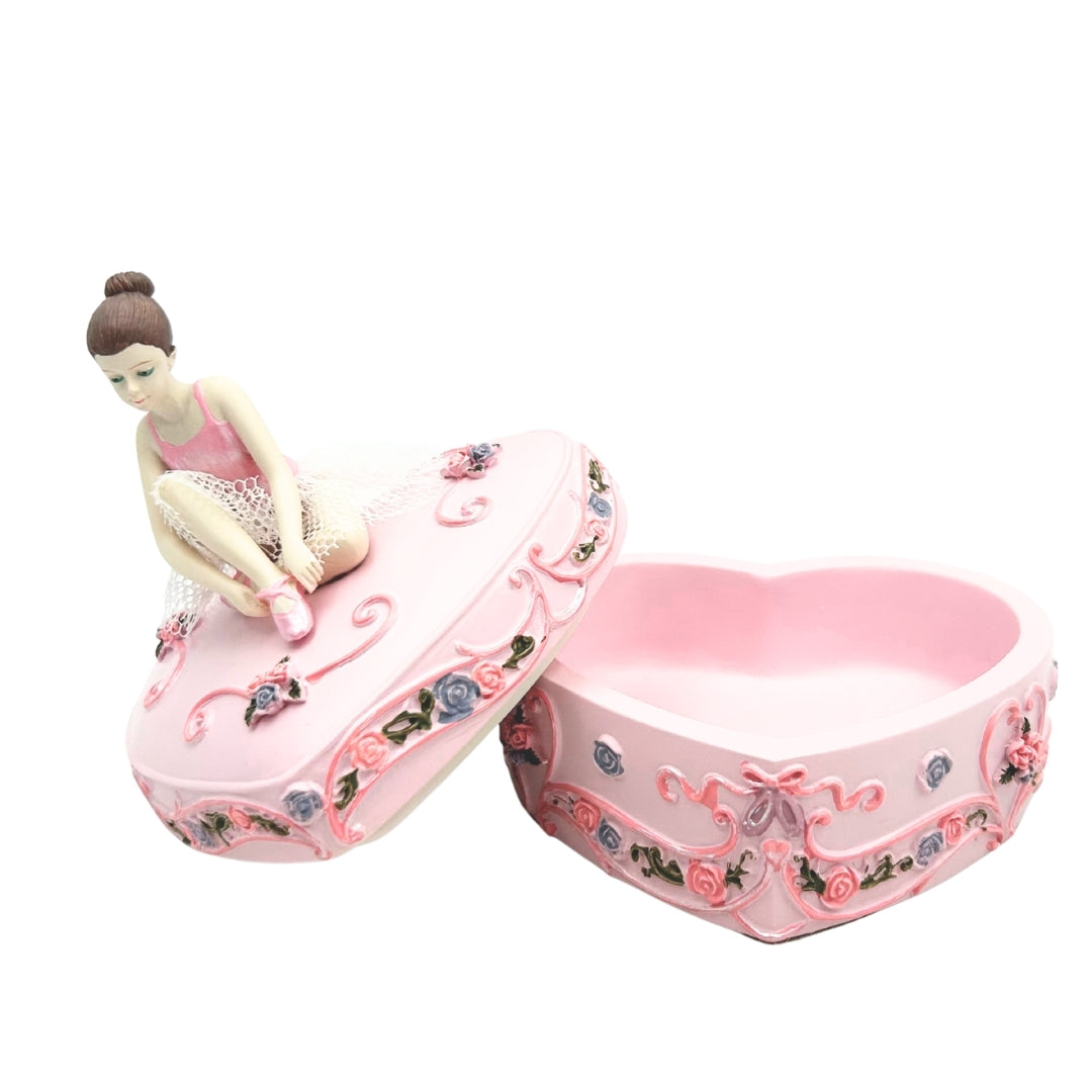 Heart-Shaped Ballerina Music Box, Swan Lake – MP-19031
