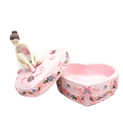 Heart-Shaped Ballerina Music Box, Swan Lake – MP-19031