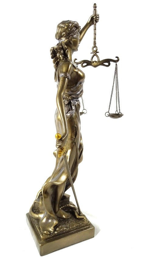 Figurine Thémis 35 cm - Cadeau pour avocat ou juge - MC-90037