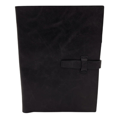 Elegantes Leder-Notizbuch A5 Vintage Retro mit Verschluss – Tagebuch Journal – EE4
