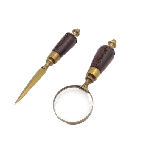 Ensemble de bureau loupe et coupe-papier MIS-0742