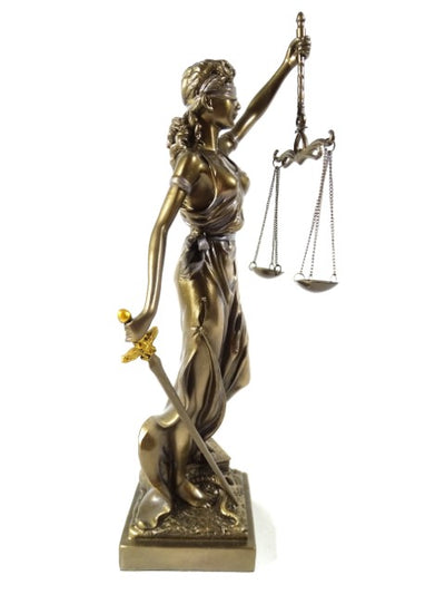 Figurine Thémis 35 cm - Cadeau pour avocat ou juge - MC-90037