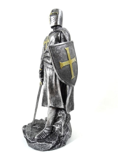 30 cm Crusader Knight Figurine with Engraving