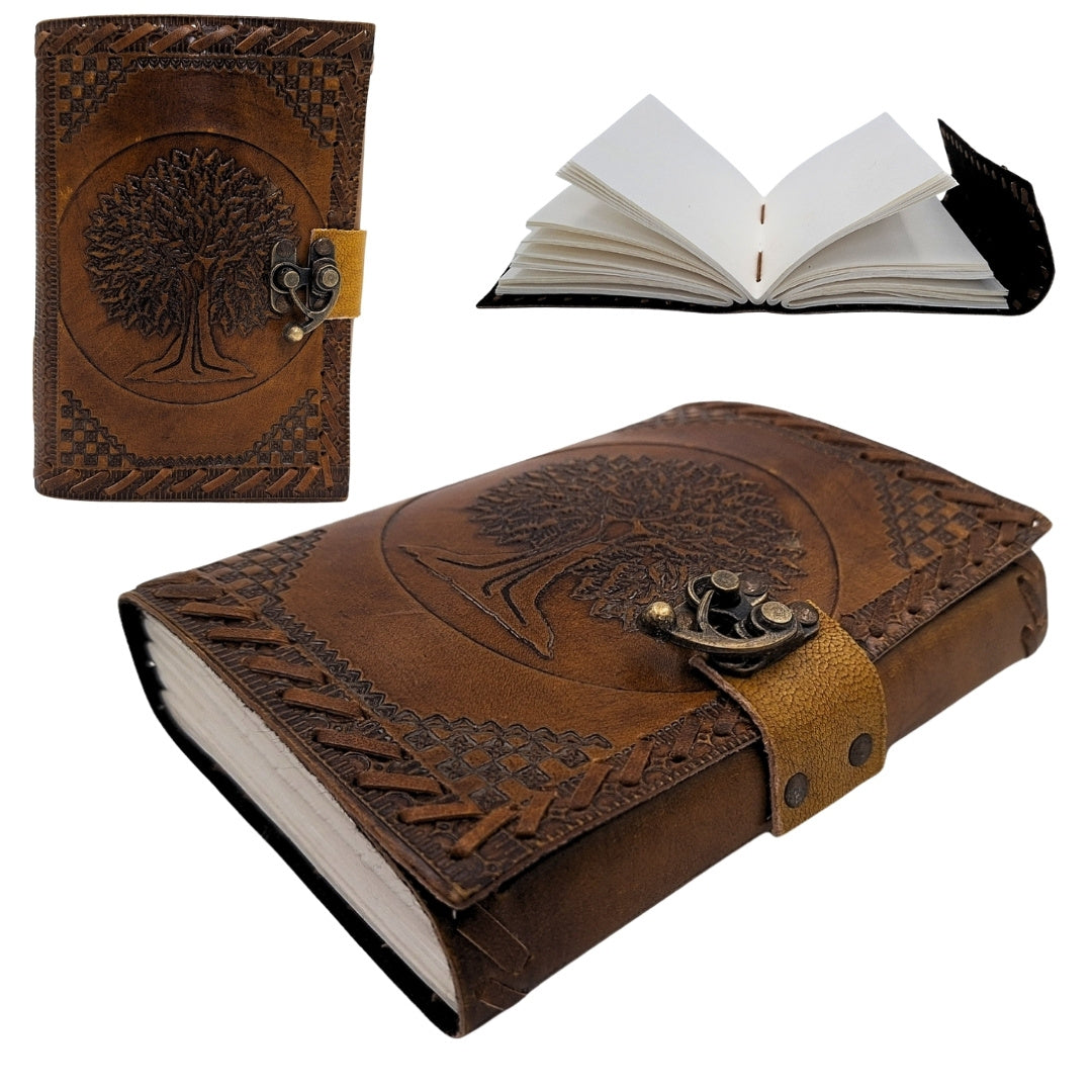 Taccuino in pelle vintage rétro 200 pagine – Albero della Vita - AH01