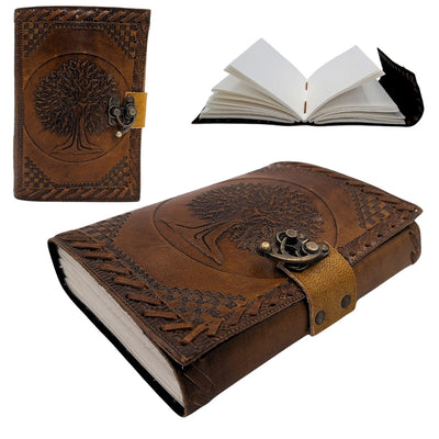 Taccuino in pelle vintage rétro 200 pagine – Albero della Vita - AH01