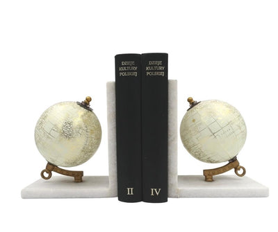 Marble Bookends Globes GLB-85 with Engraving
