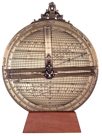 Großes Messing-Astrolabium Rojas– Durchmesser 20 cm – Reproduktion – H34