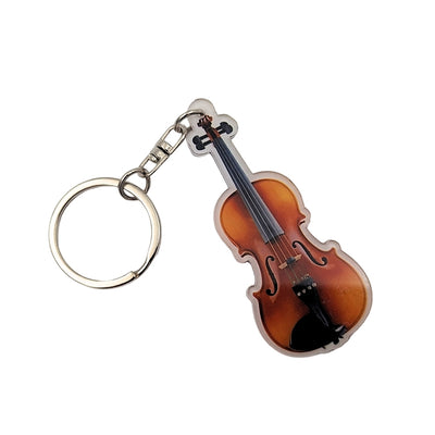 Porte-clés violon en acrylique ACI-8171