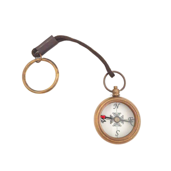 Porte-clés boussole – cadeau pour voyageur - CL336/1