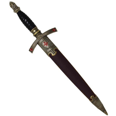 Templer-Dolch in Scheide, dekorativ – Replik – Edelstahl – SW-203
