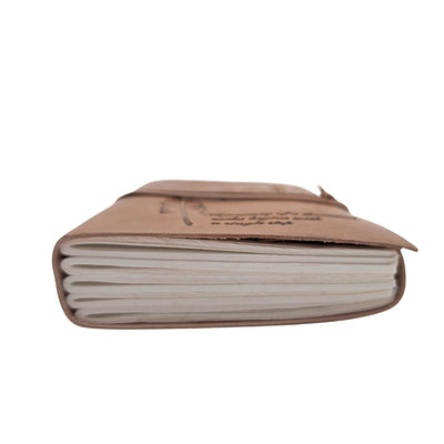 Retro-Leder-Notizbuch mit Inschrift, 200 Seiten - AH04