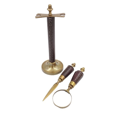 Ensemble de bureau loupe et coupe-papier MIS-0742