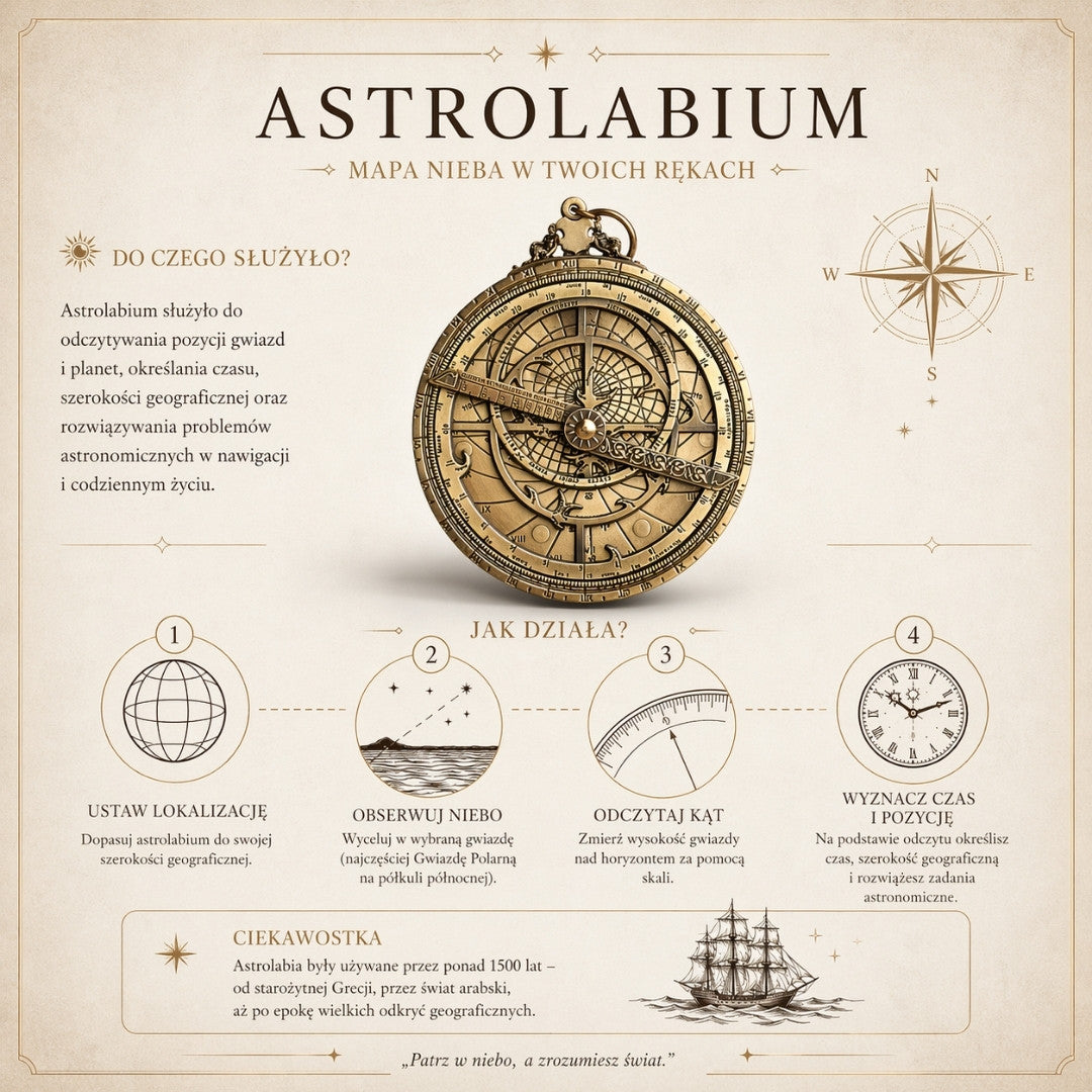 Astrolabio europeo – replica rinascimentale Premium - H32