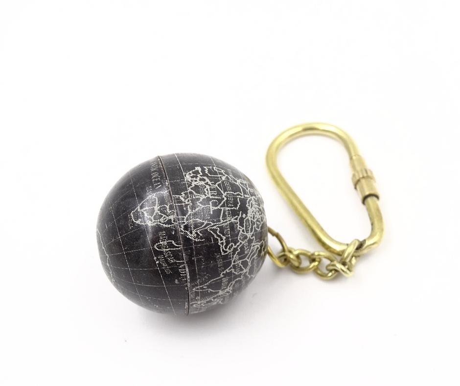 Globe Keychain - Gift for a Traveler - KRT14