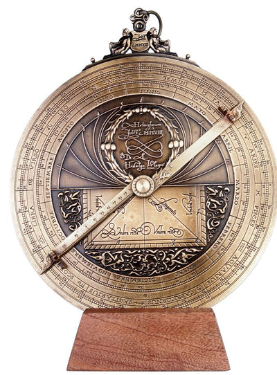 Großes europäisches Astrolabium - Durchmesser 20 cm - Premium-Geschenk für Astronomen oder Segler - H35