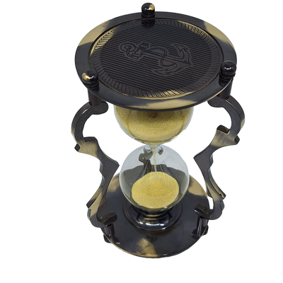 Elegante clessidra decorativa in ottone 5 min - NC2677