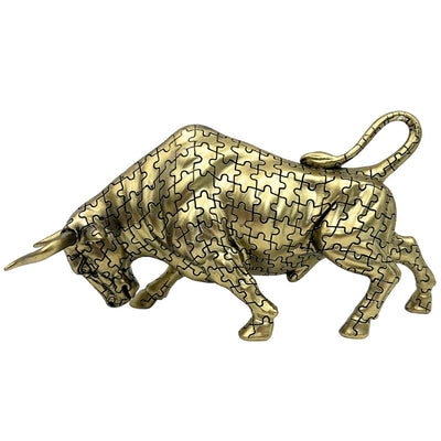 Stier - goldene Dekorfigur - Symbol der Stärke und des Reichtums - 43111Y1