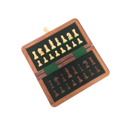Échecs magnétiques en bois - jeu de stratégie - G201Z