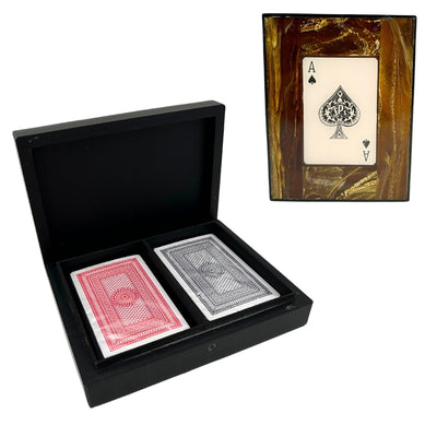 Zwei Kartenspiele in einer Harzbox – 51668
