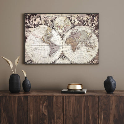 Carte du monde 1686 - G. Valck reprint - M1686 – Cadeau pour historien