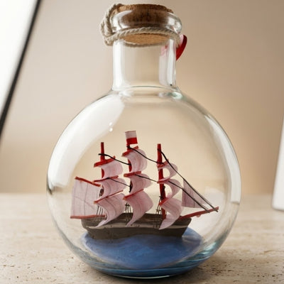 Bateau en bouteille Rafandynka – décoration marine – MA2012