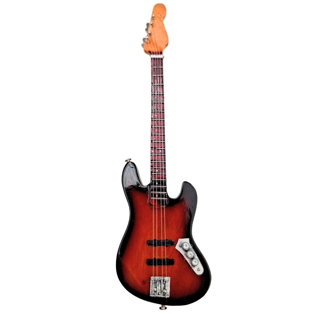 Dekorative Mini-Gitarre 15 cm auf Ständer mit Möglichkeit zur Personalisierung durch Gravur