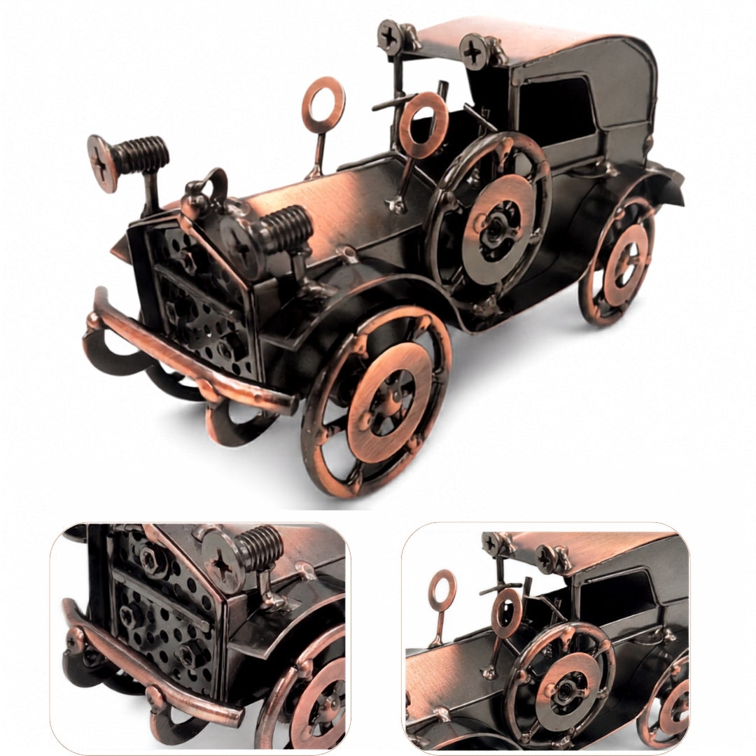 Modello metallico di automobile retrò, decorazione vintage - Q87
