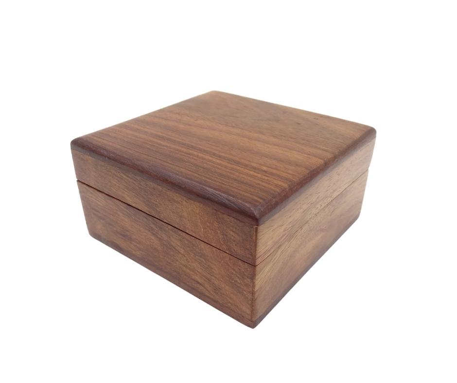 Brass Lens Compass CLEB in a Wooden Box with Engraving
