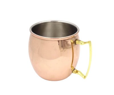 Kupferbecher aus Edelstahl 304 - Fassungsvermögen 500ml mit Kupferschicht überzogen - MM7012