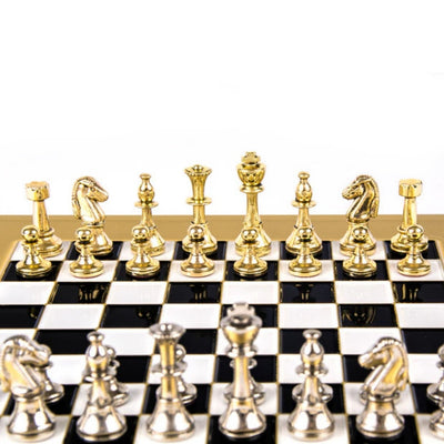 Exclusive brass chess set 28x28cm - Staunton - S32BLA