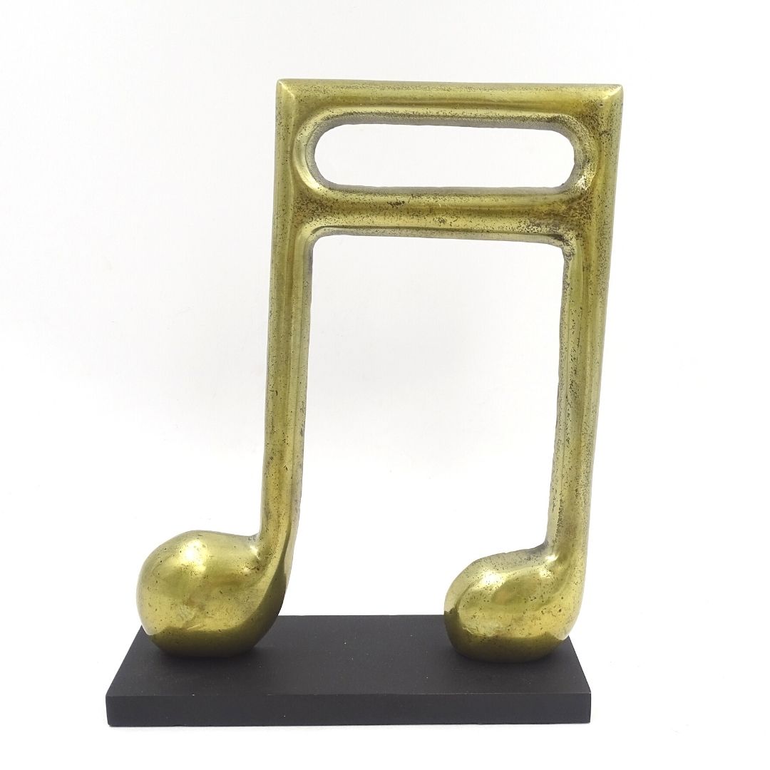 Gold Sixteenth Note statuette – Gift for a Musician
 – MUS-22