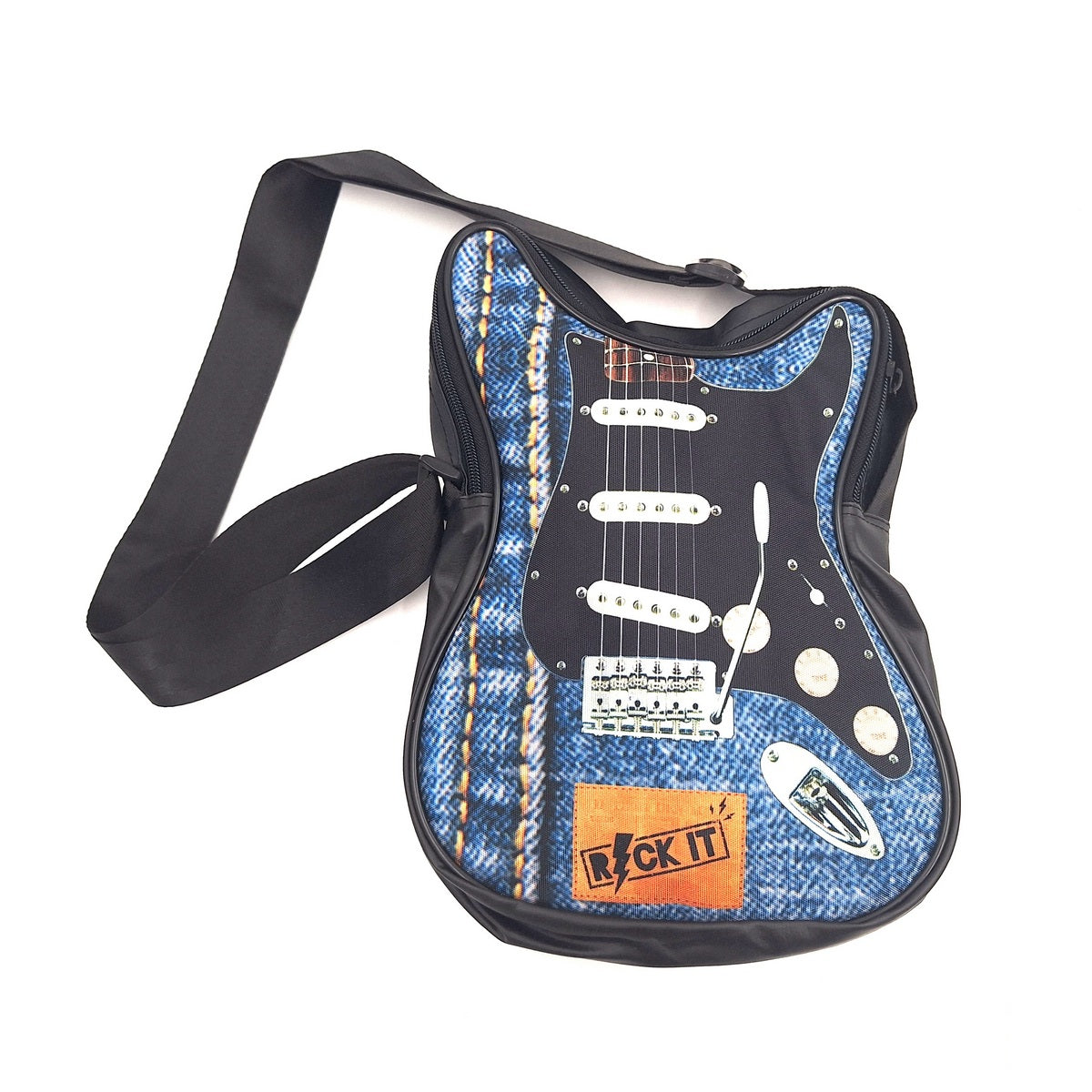 Sac à bandoulière en forme de guitare Let’s rock – RBG-019