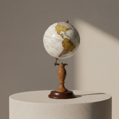 Elegante mappamondo decorativo su base in legno - World GLB-0096B