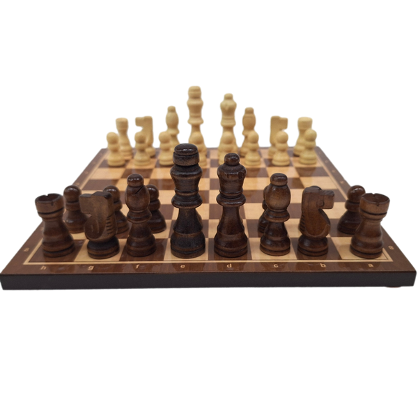 Scacchi classici in legno - 27 x 27 cm – 1050743