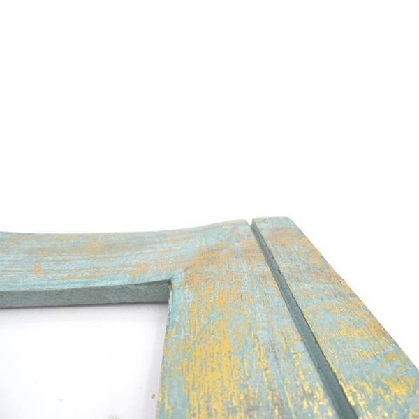 Cadre photo en bois or-menthe - 30898 - format photo 15x10cm