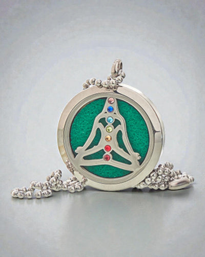 ZenAura – Collana aromaterapica Yoga Chakra 30 mm