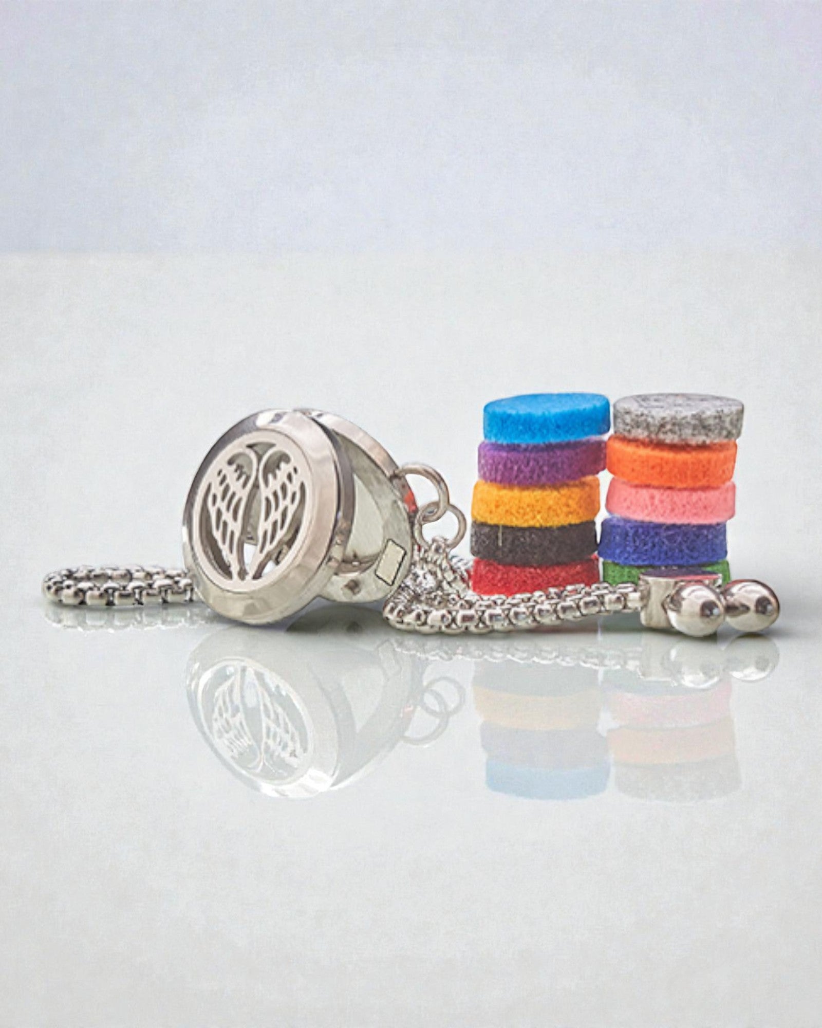 Ali dell’Aurora – Bracciale aromaterapico con ali d’angelo 20 mm