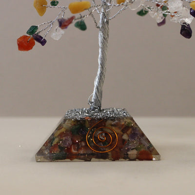 Albero della fortuna con base in orgonite