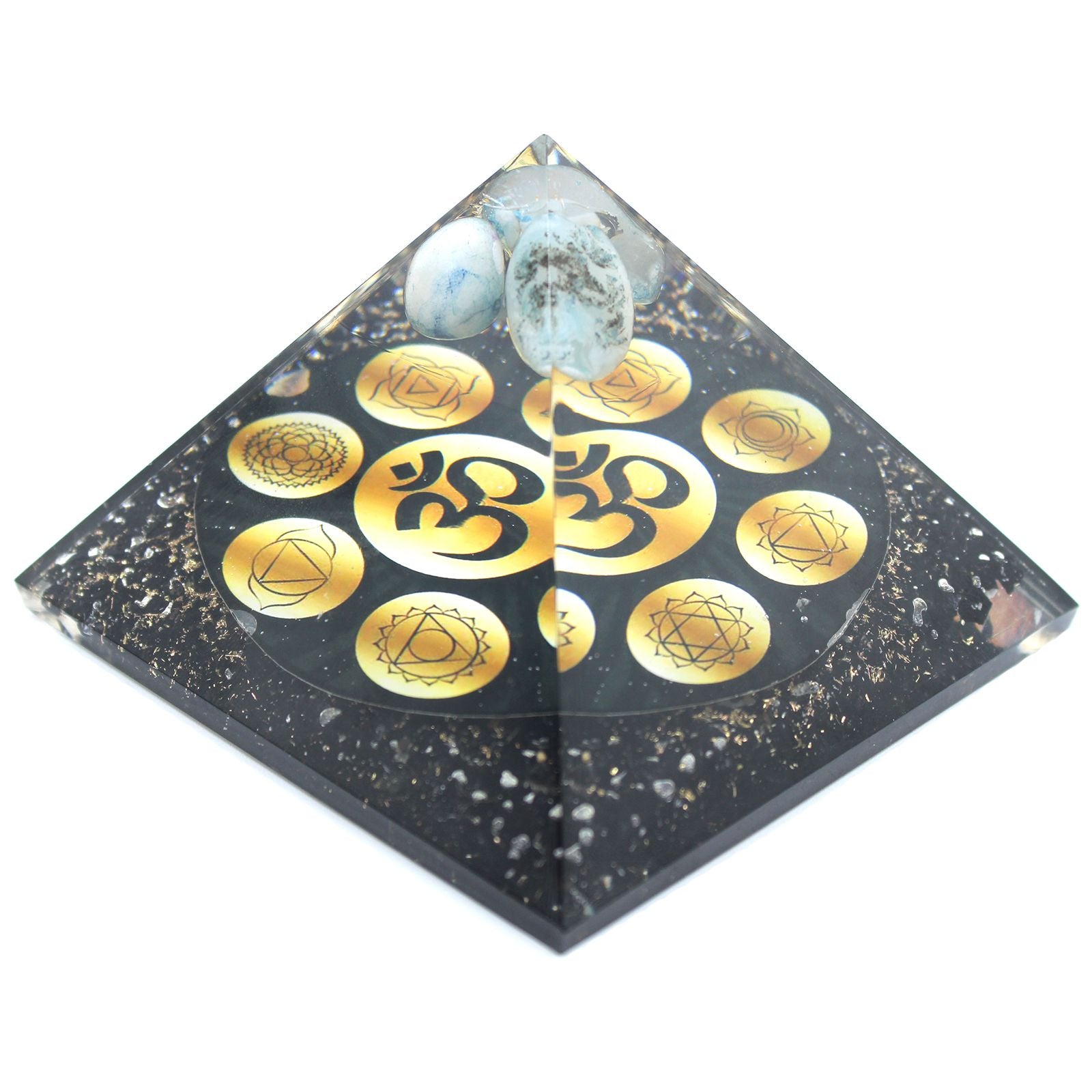Piramide di Orgone Midnight Om Chakra