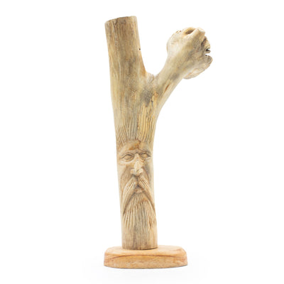 Figurines du Homme Vert sculptées à la main en bois parasite