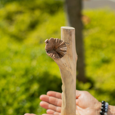 Figurines du Homme Vert sculptées à la main en bois parasite