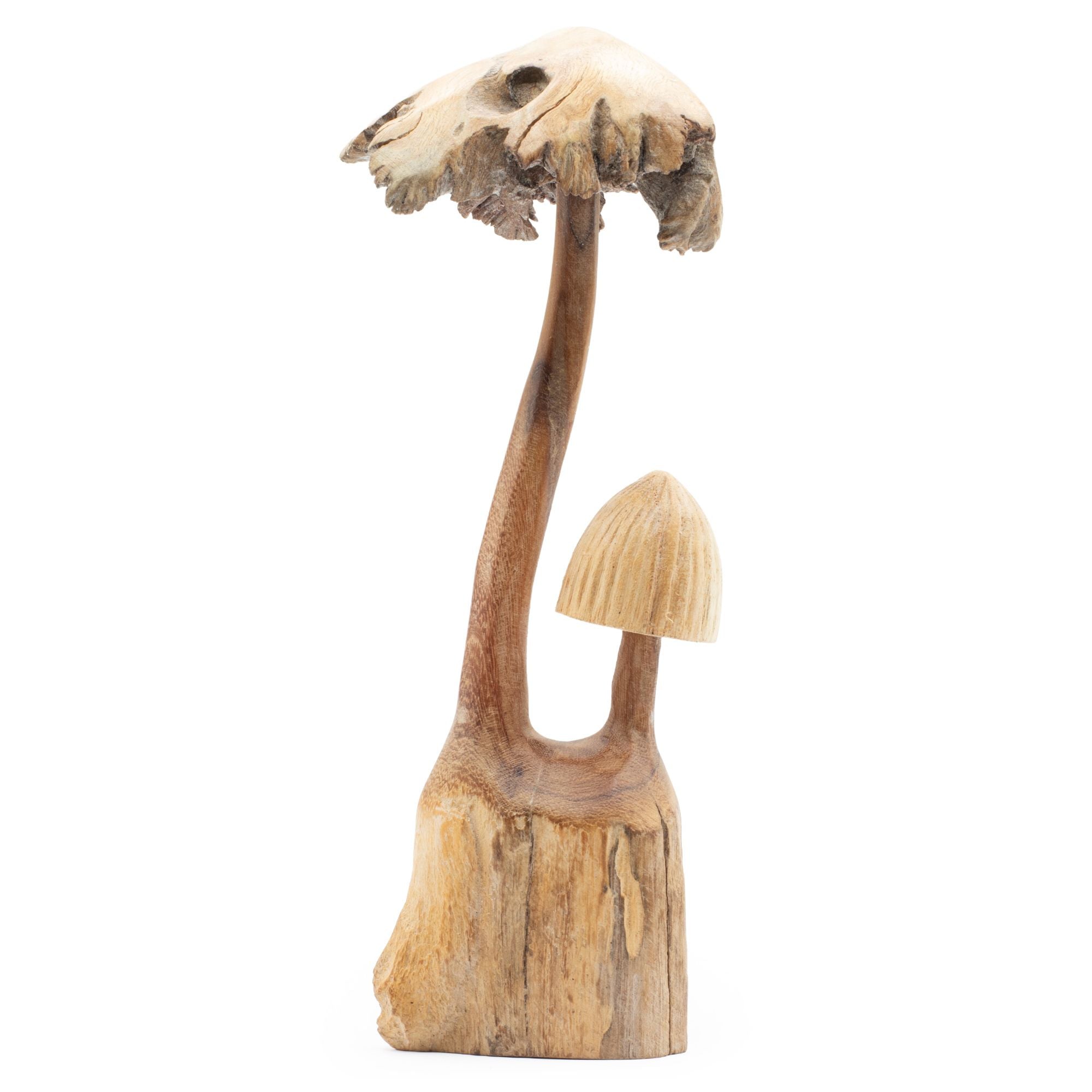 Scultura artigianale in legno parassita