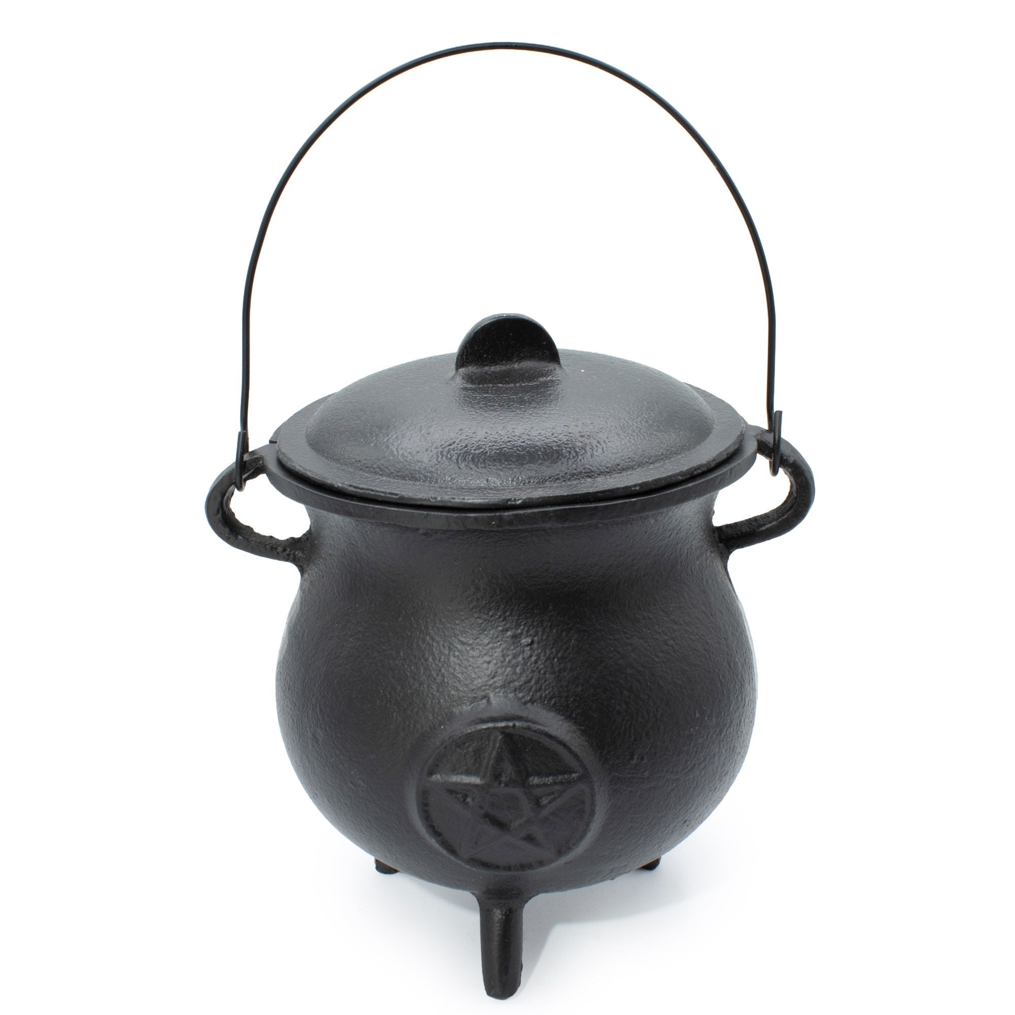 Puissant chaudron en fonte avec pentagramme 23x18 cm, 4500 g