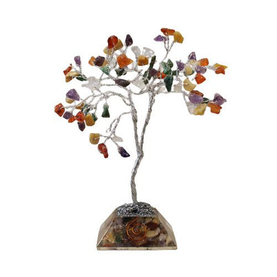 Albero magico di pietre con base in orgonite
